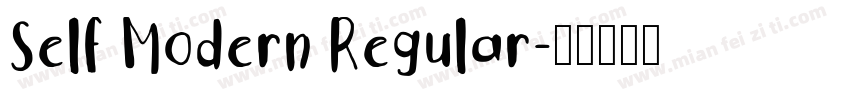 Self Modern Regular字体转换